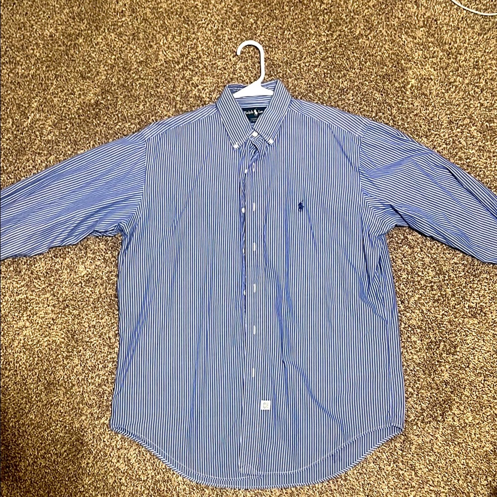 Men's Blue Striped Shirt
